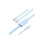 Дата кабель USB-C to 2xUSB-C 1.5m 5.0A Silicone Type Blue Vention (CTMSG) Дата кабель USB-C to 2xUSB-C 1.5m 5.0A Silicone Type Blue Vention (CTMSG)