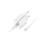 Зарядний пристрій HOCO C109A USB-C PD20W + cable USB-C to Lightning white (6942007656665)