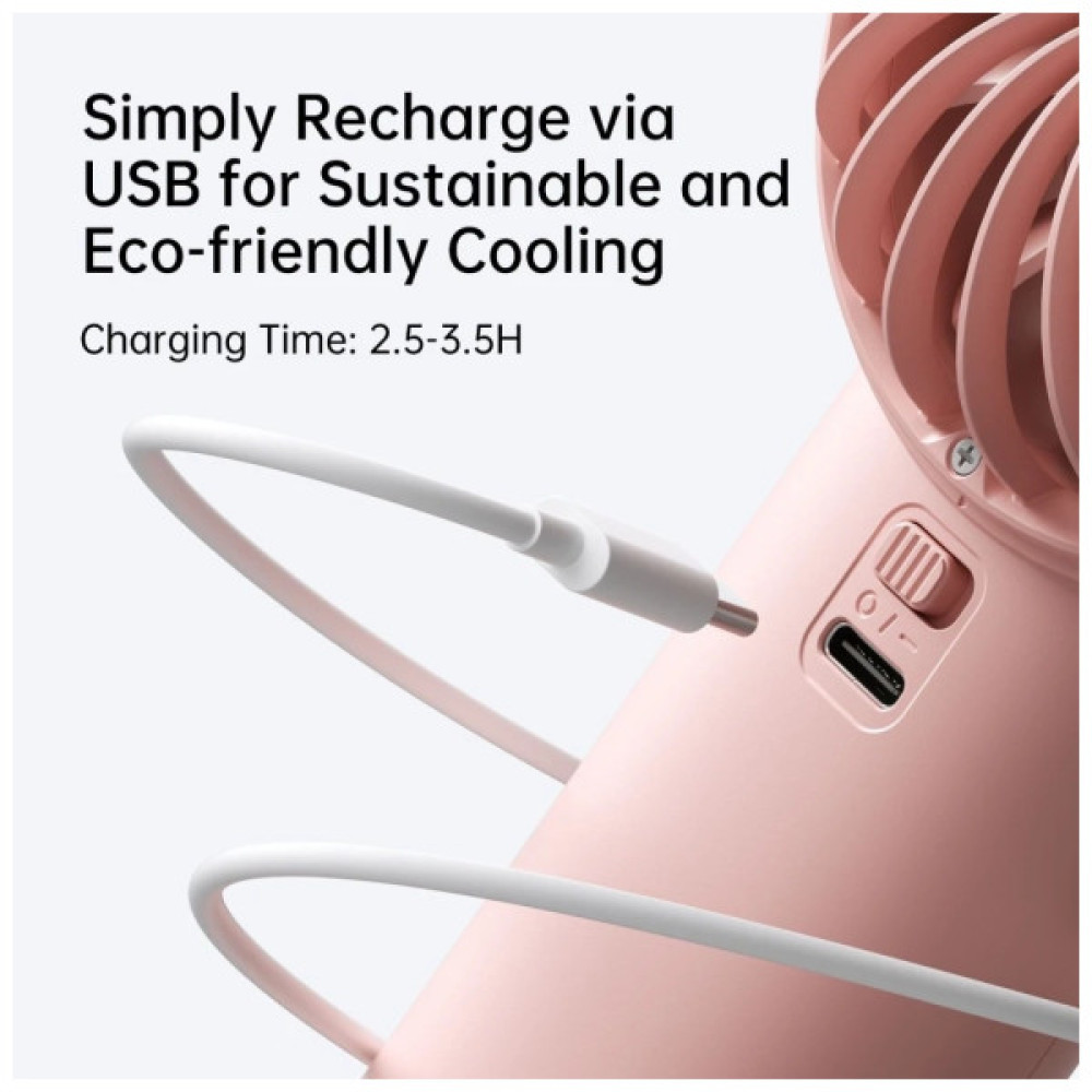 Вентилятор Jisulife Handheld Fan Life 4 (3600mAh) Pink