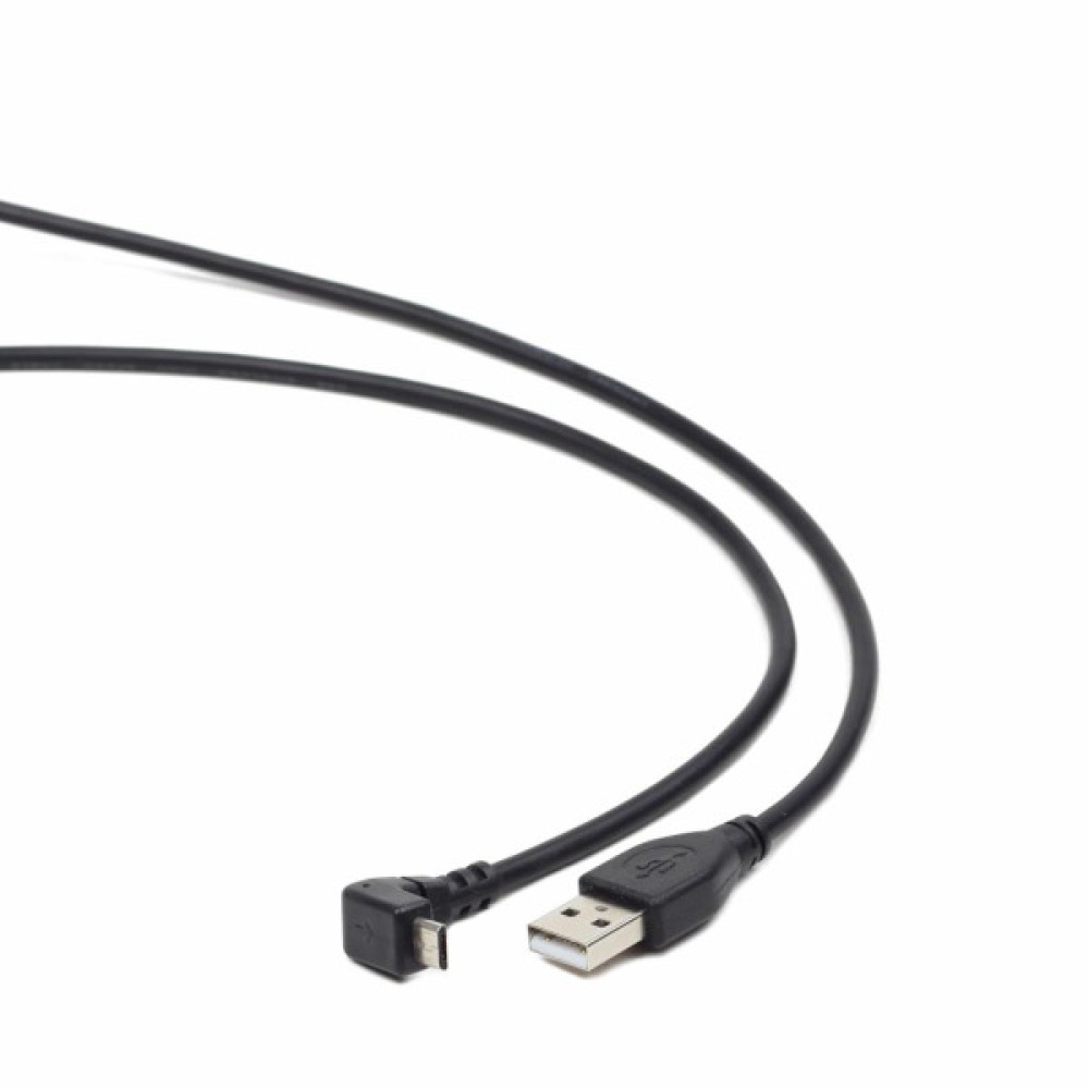 Дата кабель USB 2.0 AM to Micro 5P 1.8m 90° corner Cablexpert (CCP-mUSB2-AMBM90-6)
