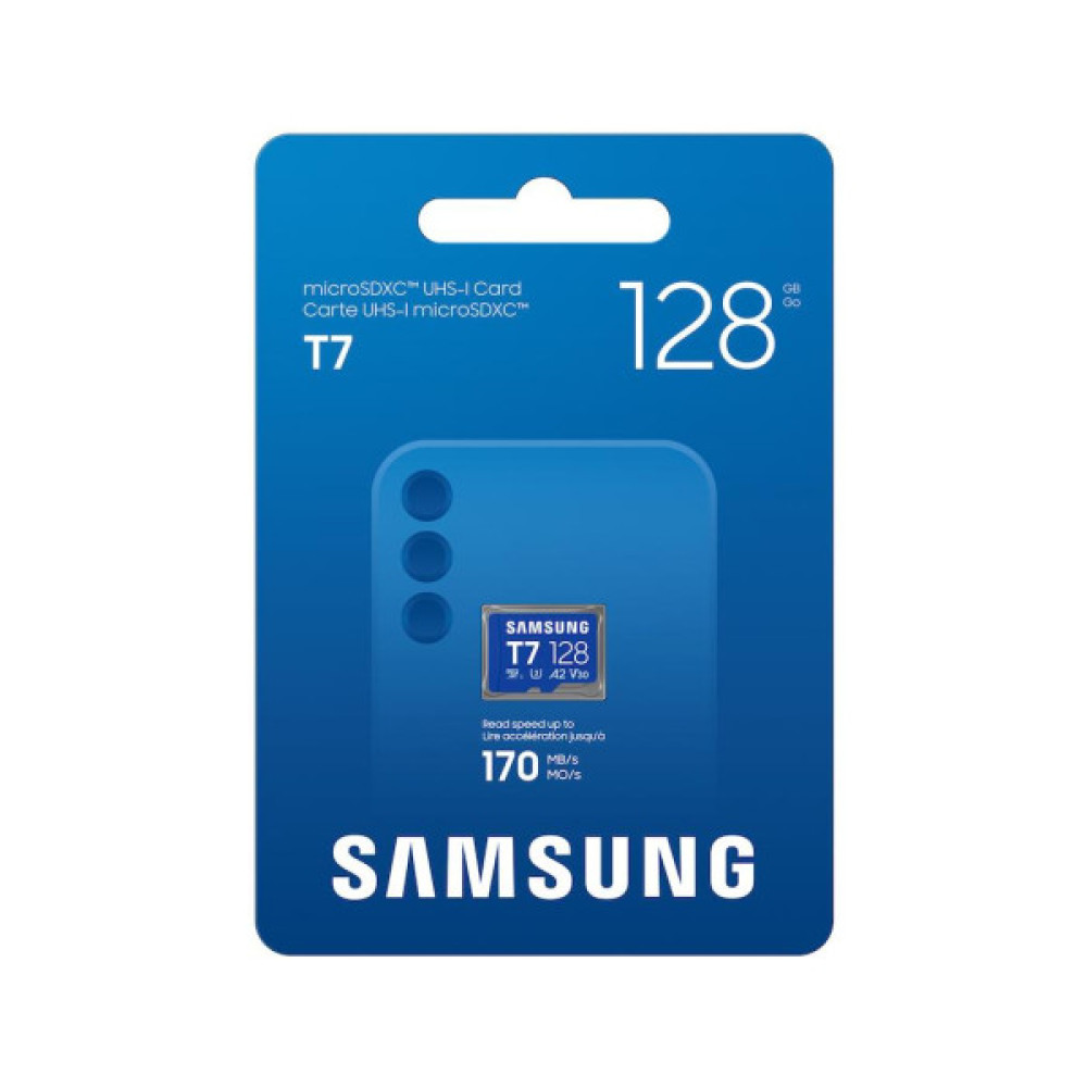 Карта пам'яті Samsung 128GB microSDXC class 10 UHS-I U3 V30 A2 T7 (MB-MB128T/WW)