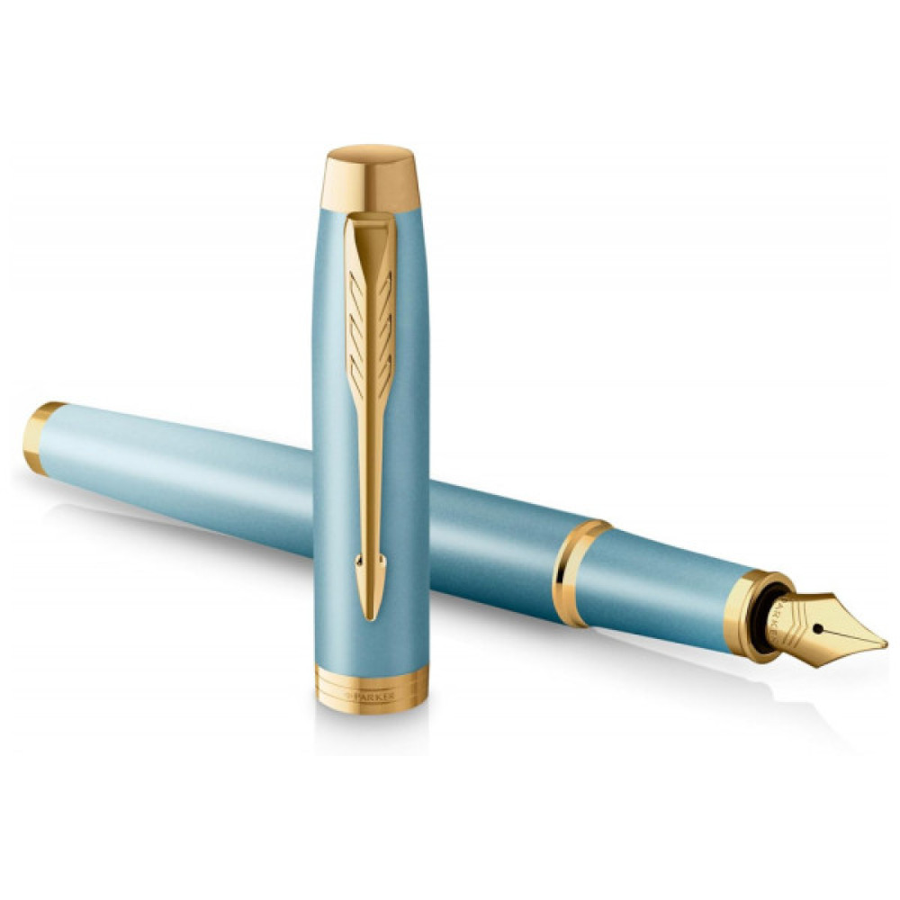 Ручка пір'яна Parker IM 17 Rituals Turquoise Green GT  FP F + Пакет Parker Rituals (29 111)