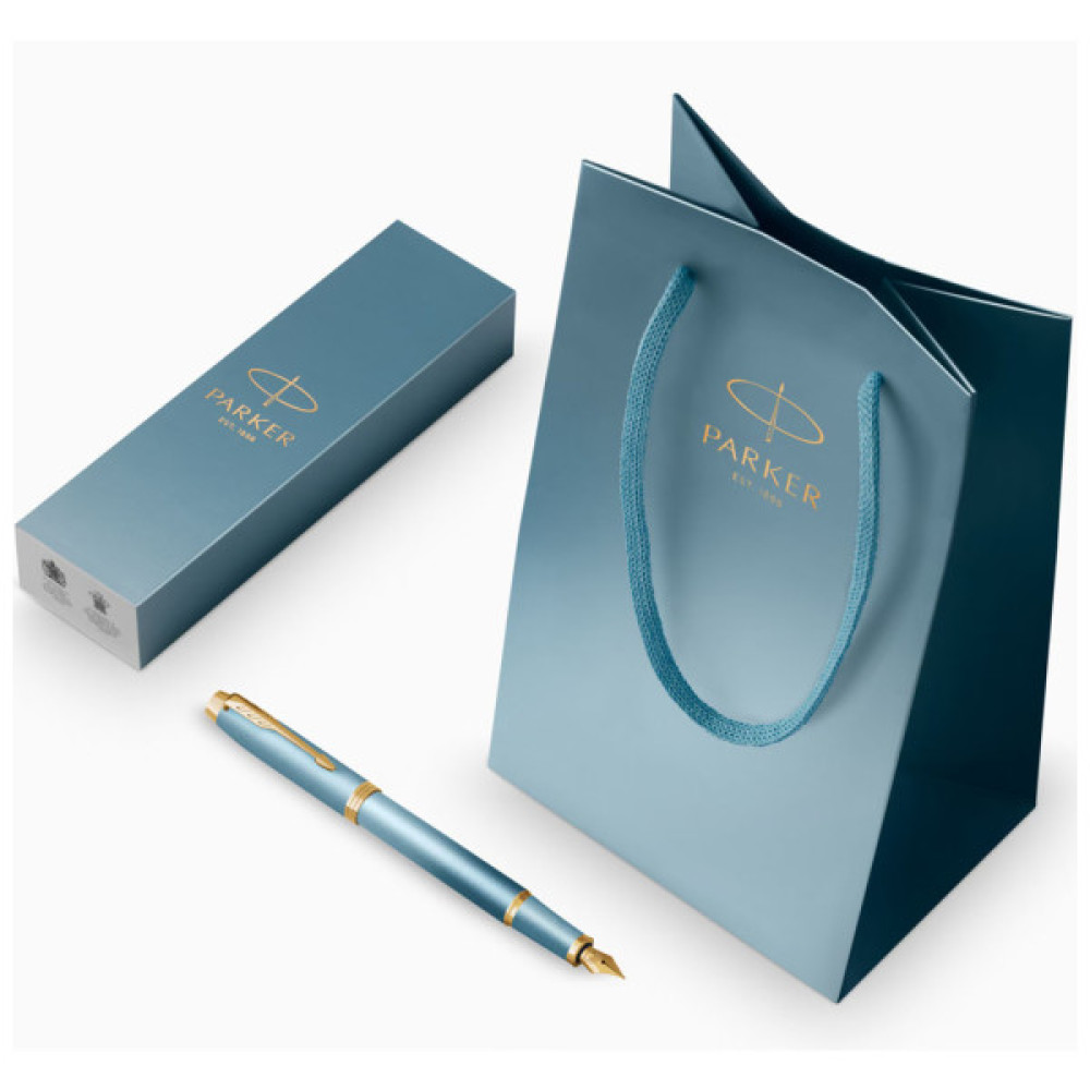 Ручка пір'яна Parker IM 17 Rituals Turquoise Green GT  FP F + Пакет Parker Rituals (29 111)