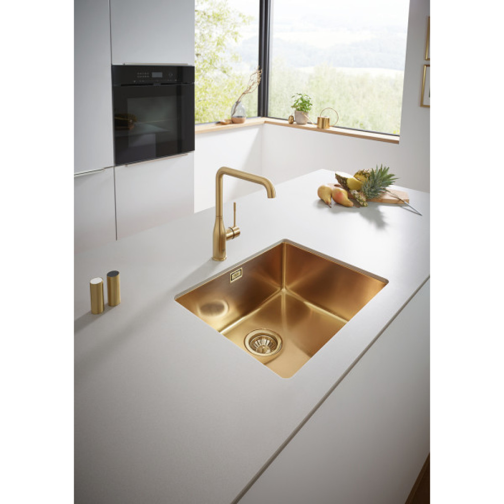Мийка кухонна Grohe K700U, нерж.сталь, прямокут., без крила, 550x450x200мм, чаша - 1, уніврсальна, матовий прохолодний схід сонця