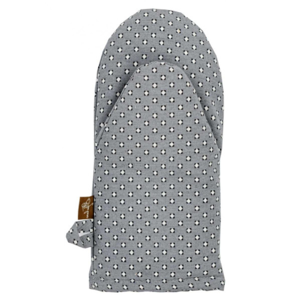 Кухонна прихватка Прованс Рукавичка Merry Christmas сіра (031459)