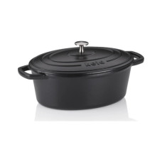 Гусятниця Kela Calido чавунна з кришкою 4 л чорна (12861)