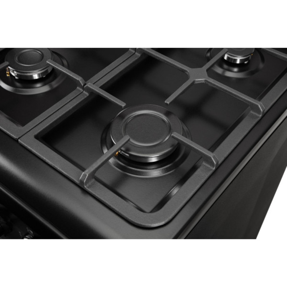 Плита ARDESTO комбі, 52л, 50x60см, конвекція, чавун, підсвічування, форсунки LPG (підключення газового балона), чорний