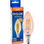 Лампочка Delux BL37B 4 Вт 2700K amber 220В E14 filament (90011682)
