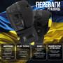 Боксерські рукавички PowerPlay 3021 Ukraine Чорні 12 унцій (PP_3021_12oz_Black)