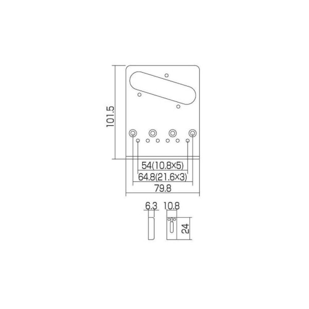 Бридж для гітари Gotoh GTC202 C