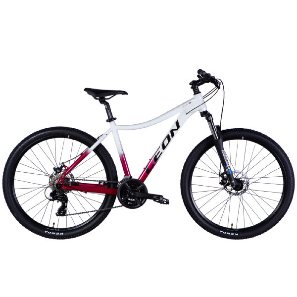 Велосипед Leon 27,5" XC LADY 105 DD рама-18" AL 2025 білий з малиновим (OPS-LN-27,5-004)