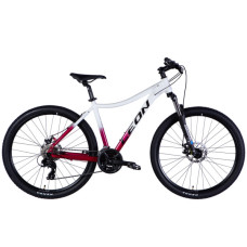 Велосипед Leon 27,5" XC LADY 105 DD рама-18" AL 2025 білий з малиновим (OPS-LN-27,5-004)