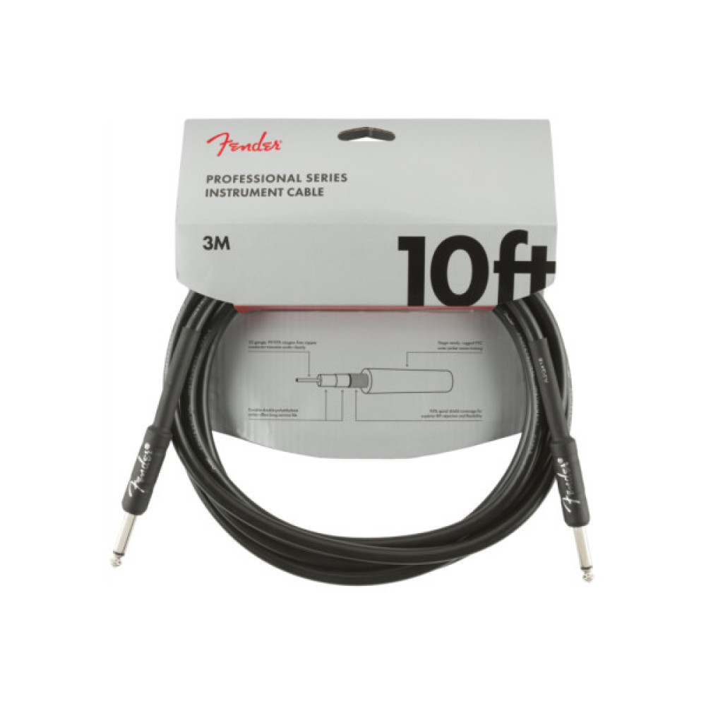 Інструментальний кабель Fender Cable Professional Series 10' Black (228458)