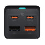 Зарядний пристрій Baseus AC + 2xUSB-C 65W + 2xUSB black (PSZM000901) Зарядний пристрій Baseus AC + 2xUSB-C 65W + 2xUSB black (PSZM000901)