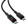 Дата кабель USB-C to USB-C 1.2m 100W with display C7-03 Acefast (6974316282778) Дата кабель USB-C to USB-C 1.2m 100W with display C7-03 Acefast (6974316282778)