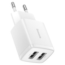 Зарядний пристрій Baseus Compact Charger 2U White (CCXJ010202) Зарядний пристрій Baseus Compact Charger 2U White (CCXJ010202)