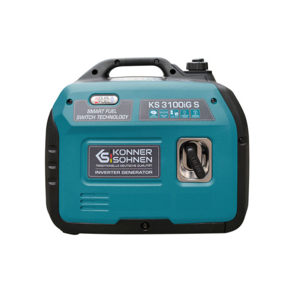Генератор газобензиновий інверторний Konner&Sohnen KS 3100iG S, LPG 230В, 3.1кВт, ручний стартер, 22кг