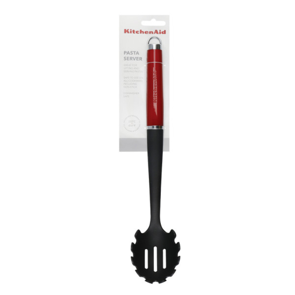 Ложка кухарська KitchenAid Coreline для спагеті, 35 см, червона (KAG005OHERE)