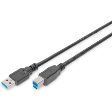 Кабель DIGITUS USB 3.0 (AM/BM) 1.8м, чорний