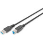 Кабель DIGITUS USB 3.0 (AM/BM) 1.8м, чорний
