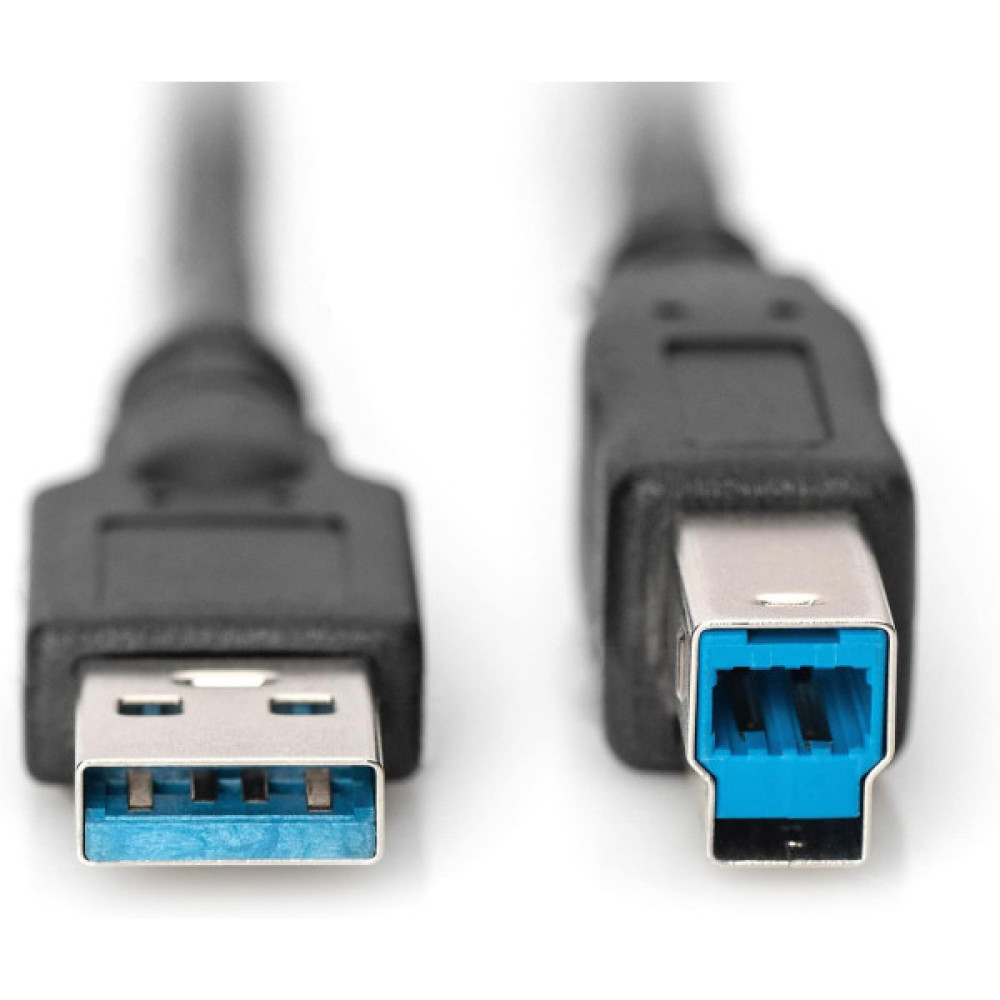 Кабель DIGITUS USB 3.0 (AM/BM) 1.8м, чорний