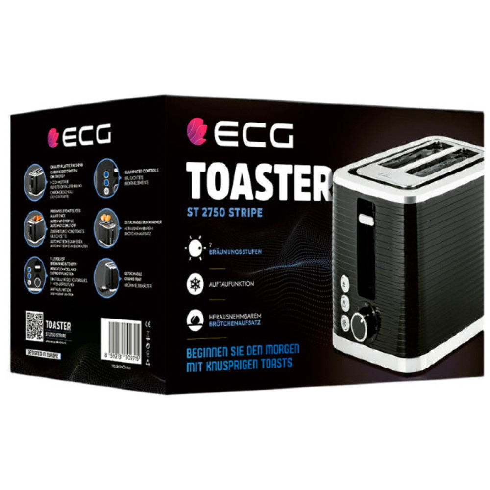 Тостер ECG ST 2750 Stripe