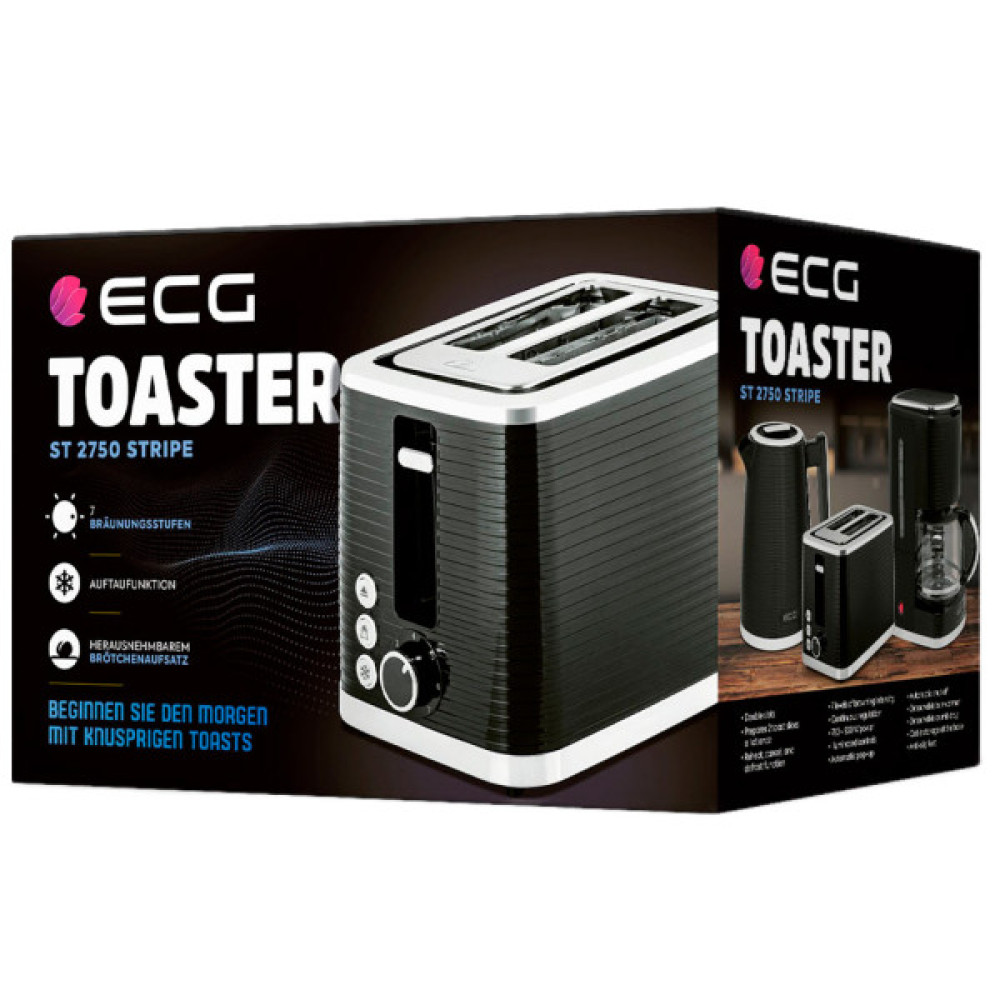 Тостер ECG ST 2750 Stripe