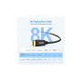 Кабель мультимедійний DisplayPort M to DisplayPort M 2.0m V1.4 8K60Hz Choetech (XDD01-V1-BK)