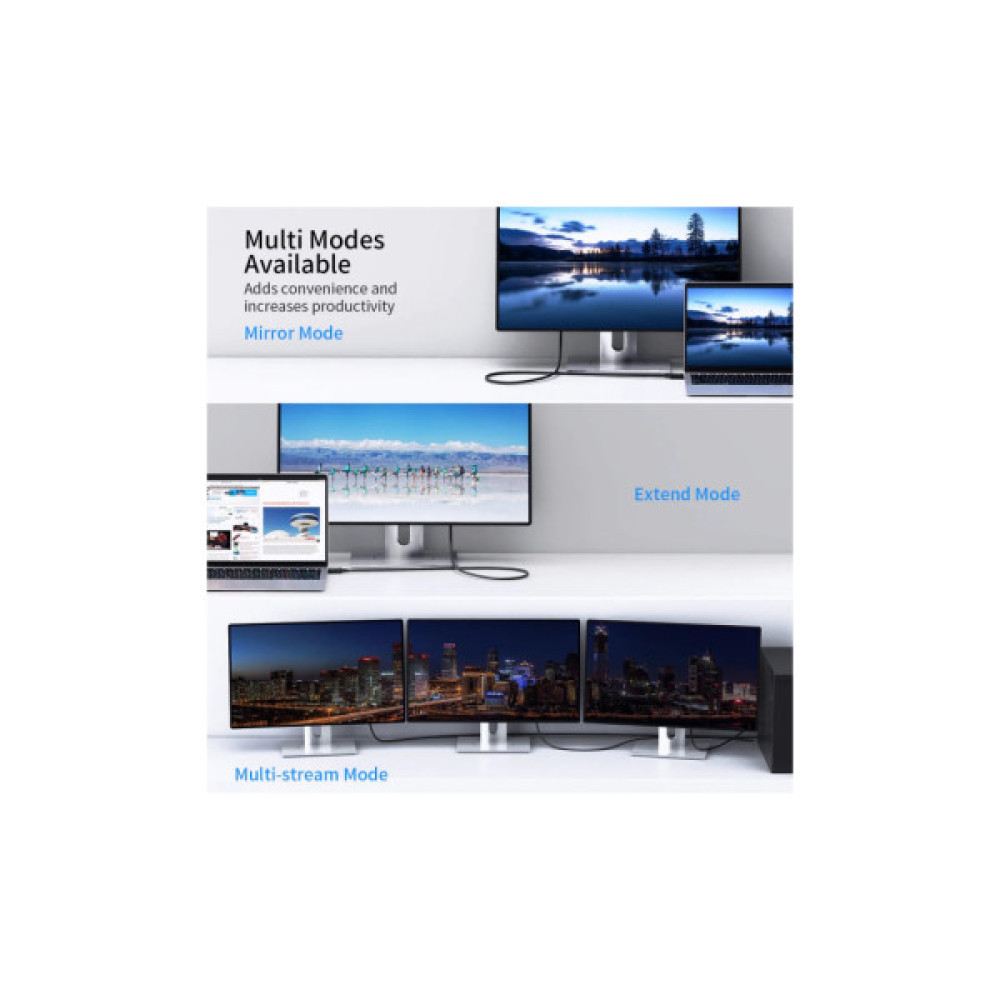 Кабель мультимедійний DisplayPort M to DisplayPort M 2.0m V1.4 8K60Hz Choetech (XDD01-V1-BK)