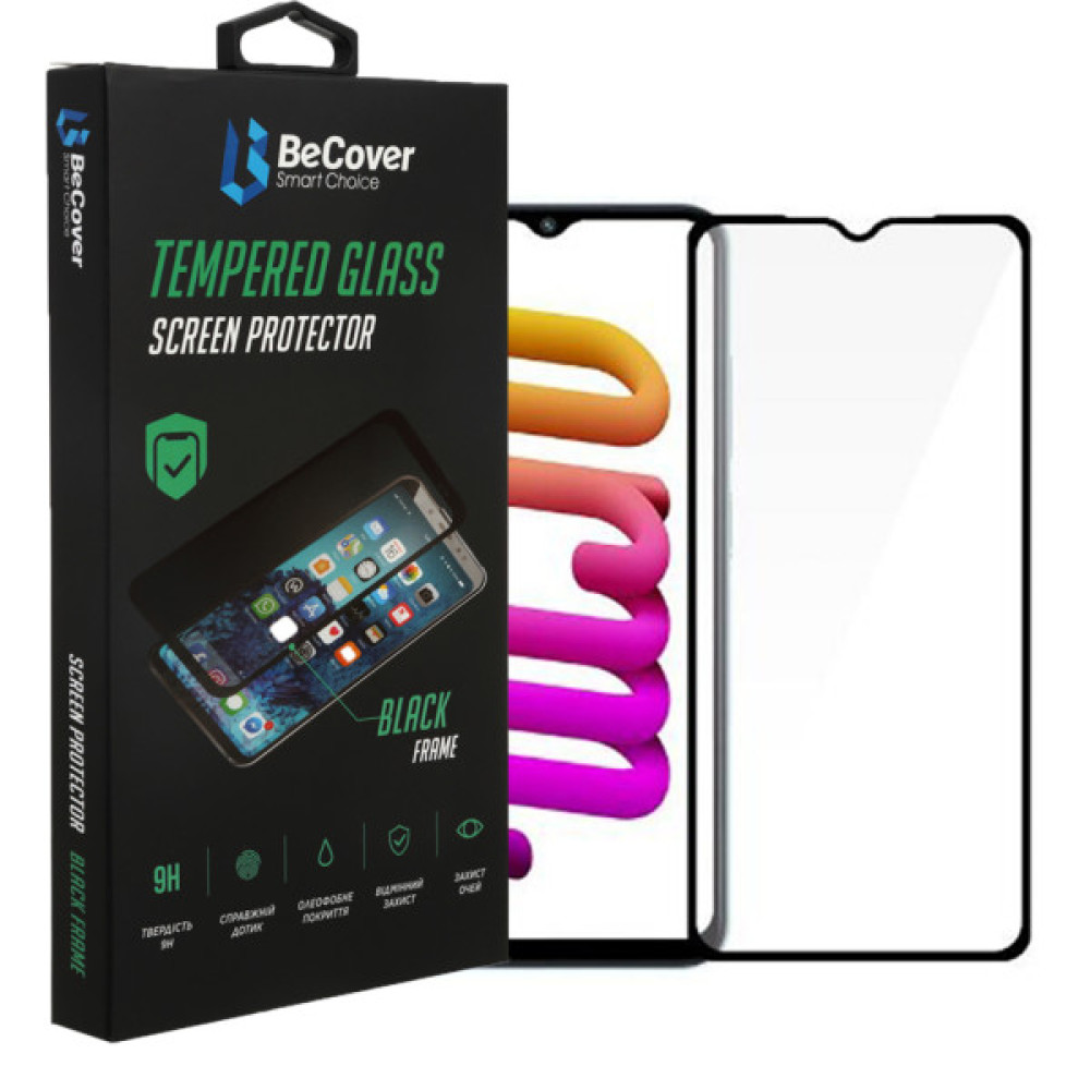 Скло захисне BeCover Poco M5 4G Black (708148) Скло захисне BeCover Poco M5 4G Black (708148)