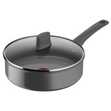 Сотейник Tefal Renewal, 24см, алюміній, бакеліт, скло, сірий (C4263243)