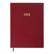 Тижневик Buromax датований 2025 STRONG, А5 темно-червоний (BM.2129-13)