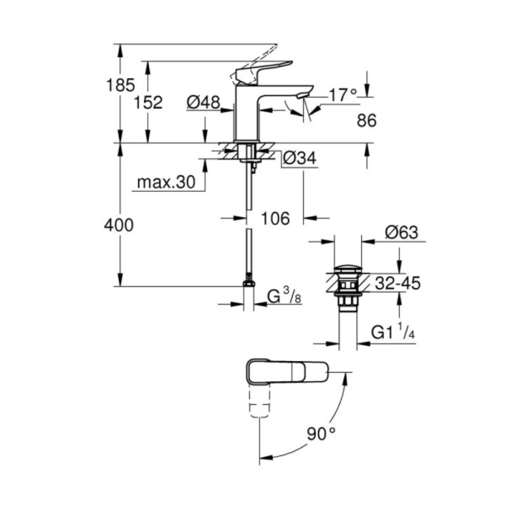 Змішувач Grohe QuickFix 1018612430
