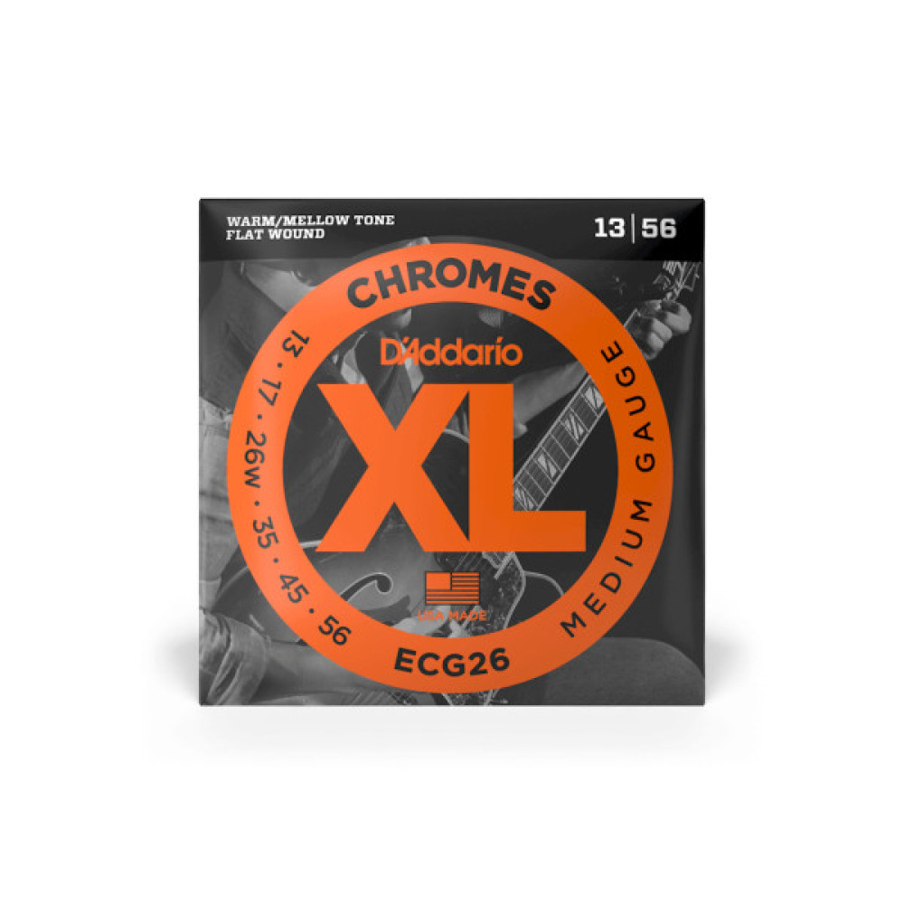 Струни для гітари D'Addario XL Chromes Medium (13-56) (ECG26)