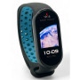 Ремінець до фітнес браслета BeCover Vents Style для Xiaomi Mi Smart Band 9 Black-Blue (711982) Ремінець до фітнес браслета BeCover Vents Style для Xiaomi Mi Smart Band 9 Black-Blue (711982)