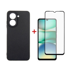 Чохол до мобільного телефона Dengos Xiaomi Redmi A5 Case Carbon + Glass (Black) (DG-KM-152)
