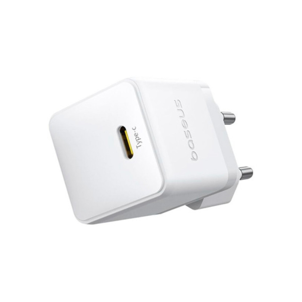 Зарядний пристрій Baseus Palm Fast Charger 1C 30W + Cable 1.0m Type-C 60W white (P10111605213-01)