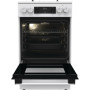 Плита Gorenje комбінована, 70л, 50x60см, дисплей, IconLed, чавун, білий