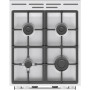 Плита Gorenje комбінована, 70л, 50x60см, дисплей, IconLed, чавун, білий