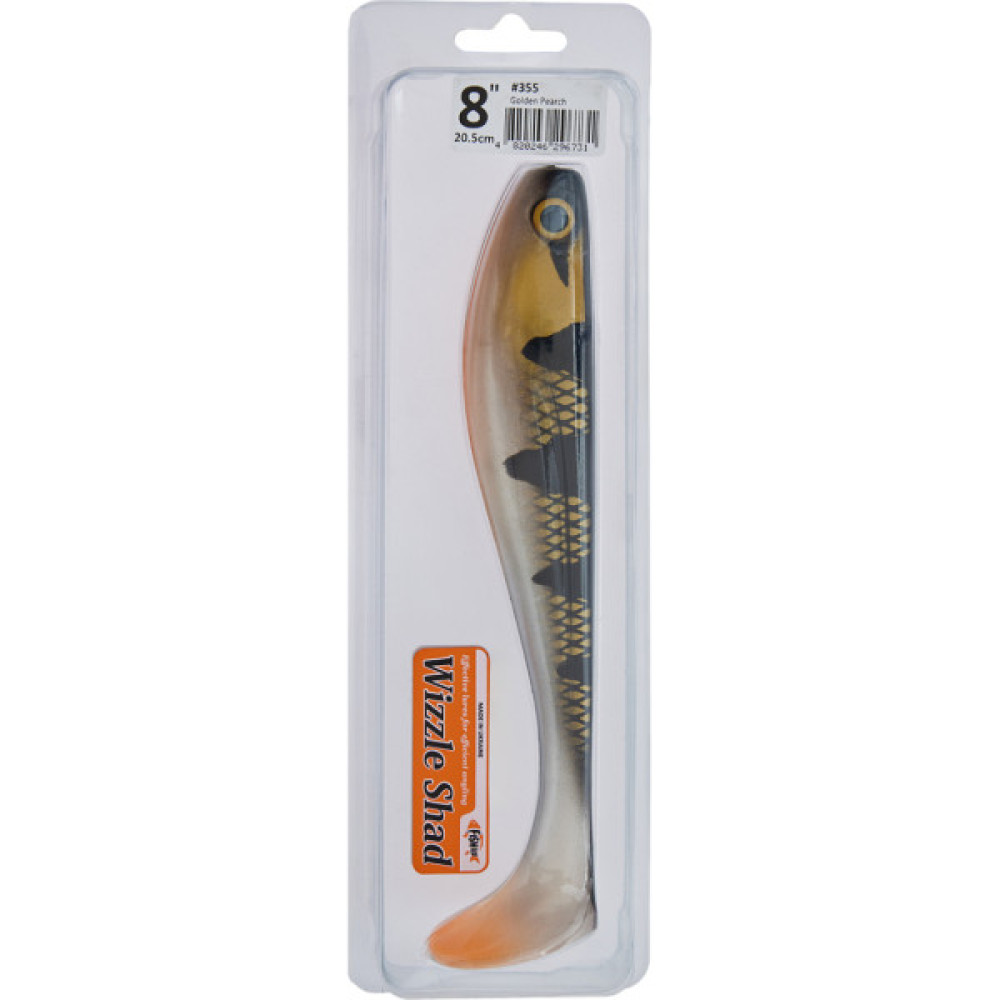 Силікон рибальський FishUP Wizzle Shad 8" 355 - Golden Pearch (1шт/уп) (1864.11.41) Силікон рибальський FishUP Wizzle Shad 8" 355 - Golden Pearch (1шт/уп) (1864.11.41)