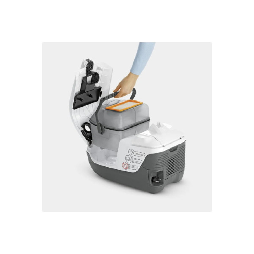 Пилосос Karcher миючий DS 6 Plus, 650Вт, конт пил -0.6л, вода -2 л, НЕРА, білий