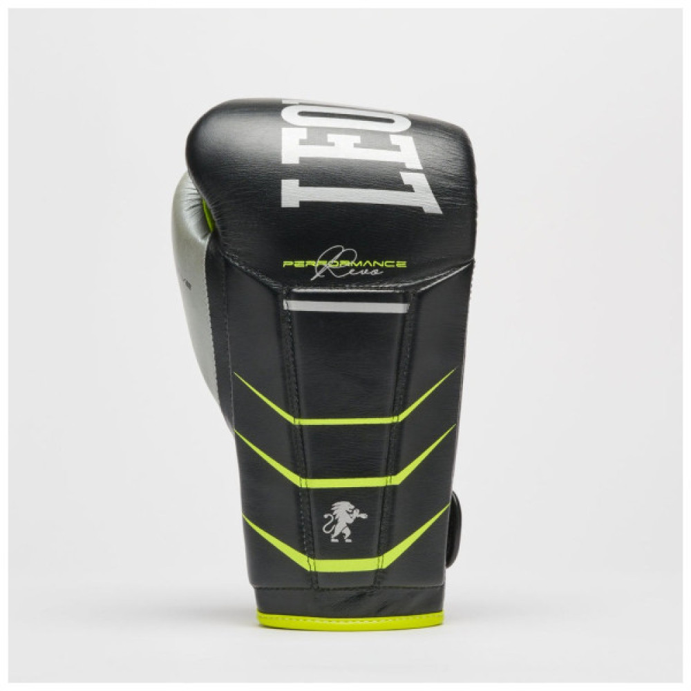 Боксерські рукавички Leone GN110F Revo Fluo Black 14 унцій (GN110F_Black_14oz)