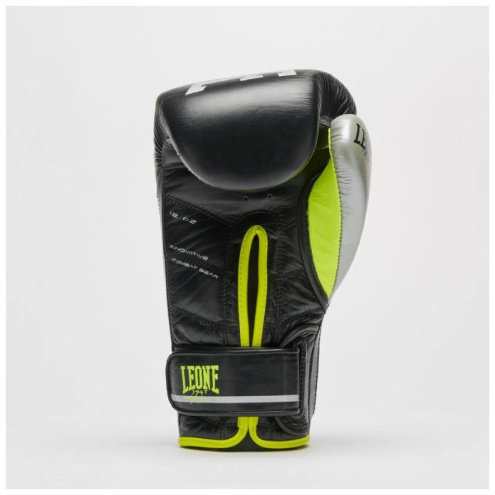 Боксерські рукавички Leone GN110F Revo Fluo Black 14 унцій (GN110F_Black_14oz)