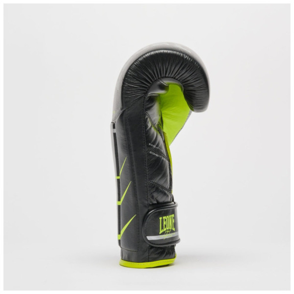 Боксерські рукавички Leone GN110F Revo Fluo Black 14 унцій (GN110F_Black_14oz)