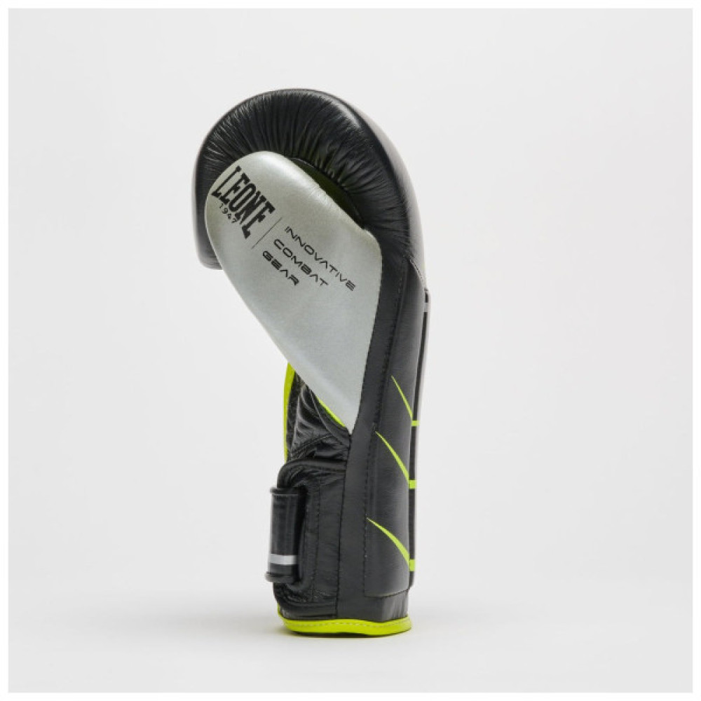 Боксерські рукавички Leone GN110F Revo Fluo Black 14 унцій (GN110F_Black_14oz)