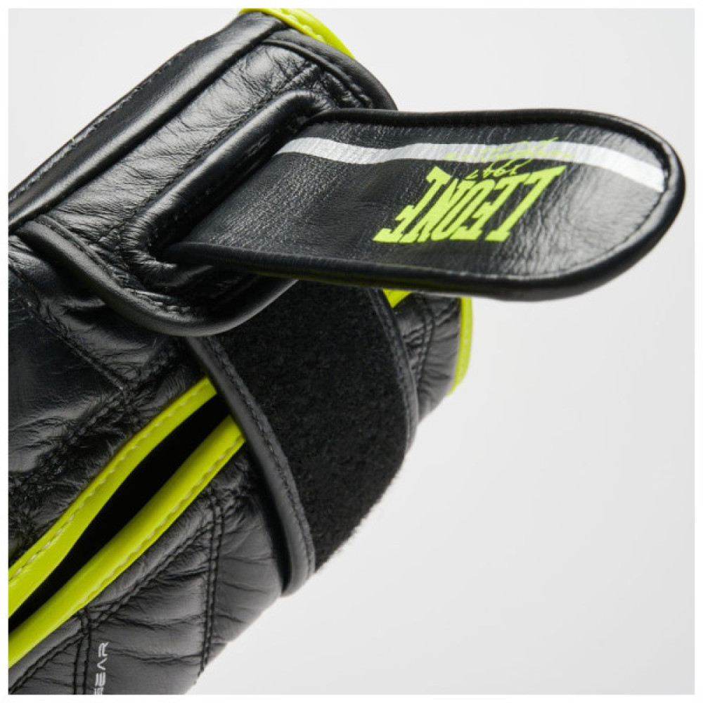 Боксерські рукавички Leone GN110F Revo Fluo Black 14 унцій (GN110F_Black_14oz)