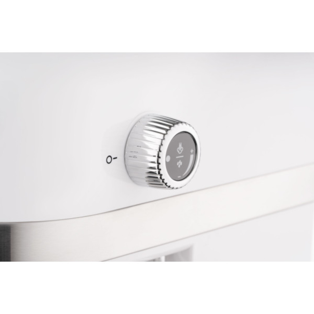 Кавоварка ARDESTO ріжкова 1.4л, мелена, ручний капучинатор, підігрів чашок, білий