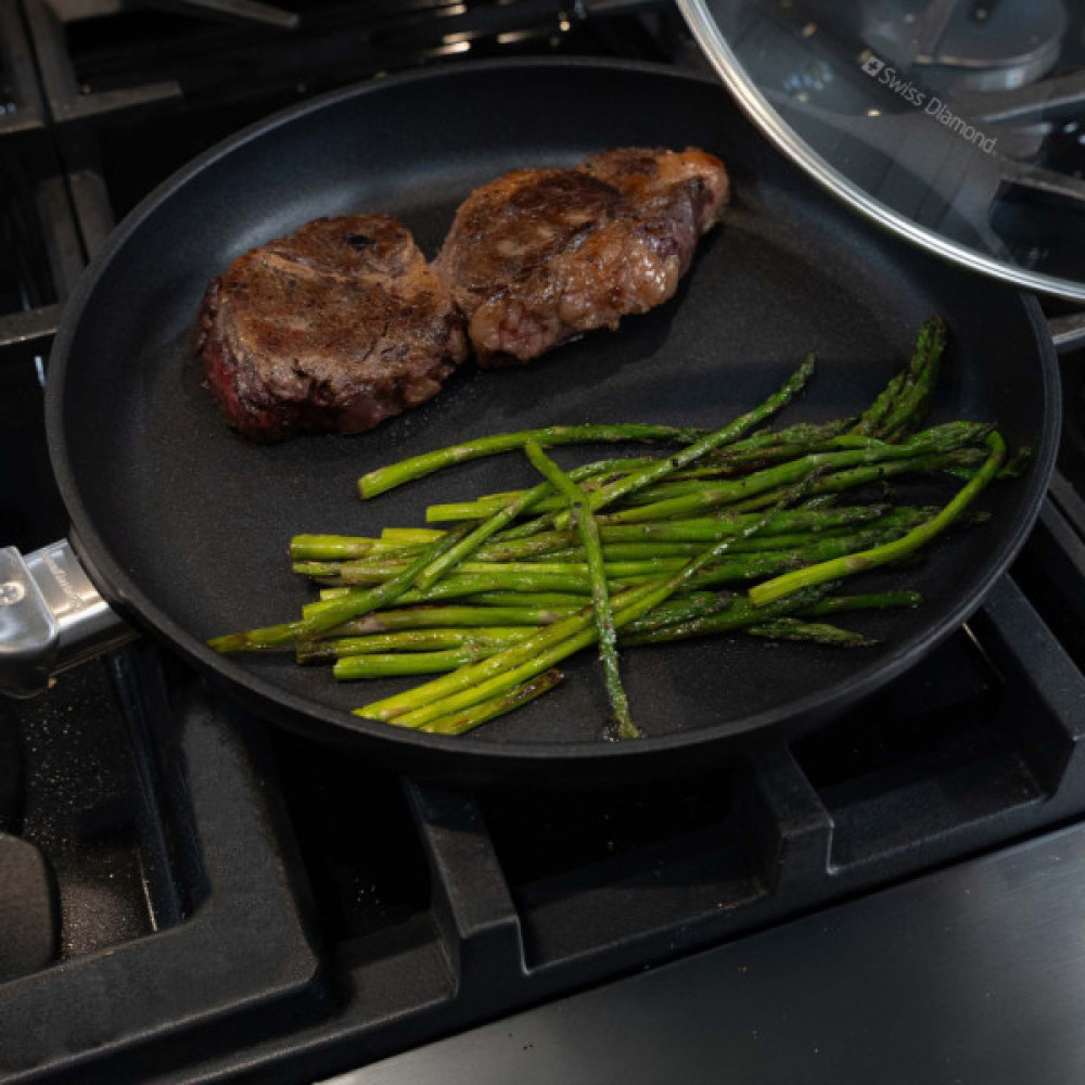 Сковорода Swiss Diamond CXD Induction з кришкою 28 см (CXD6428ic)