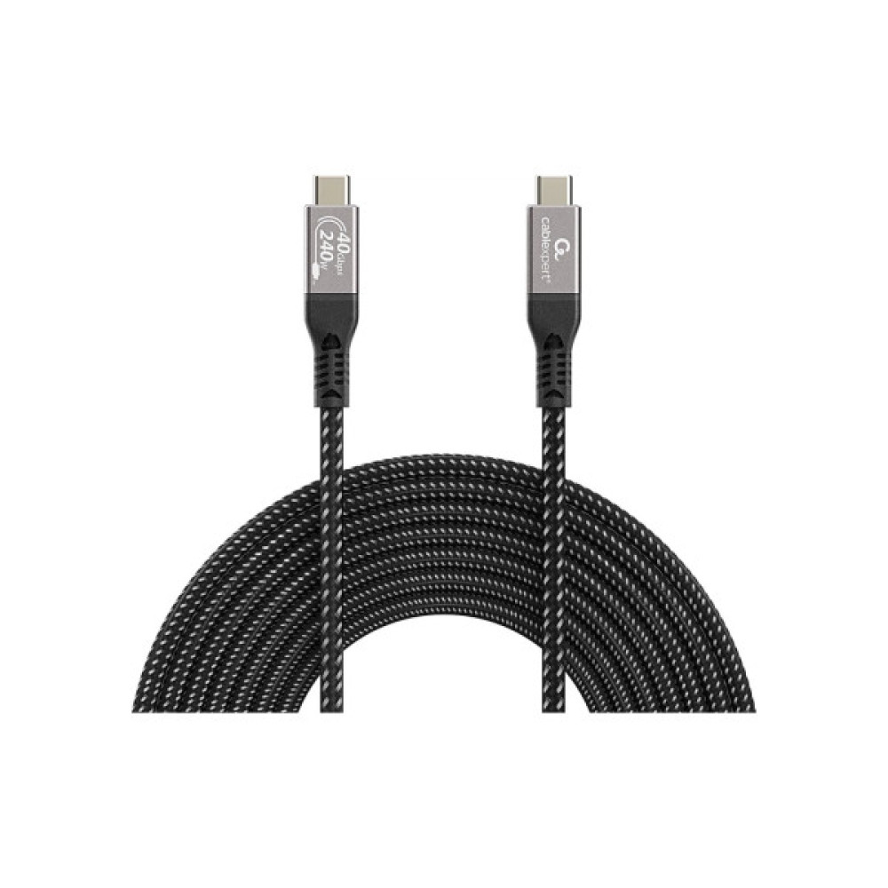 Дата кабель USB-C to USB-C 0.5m USB4 240W 8K60Hz 40Gbps Cablexpert (CCBP-USB4-CMCM240-0.5M)
