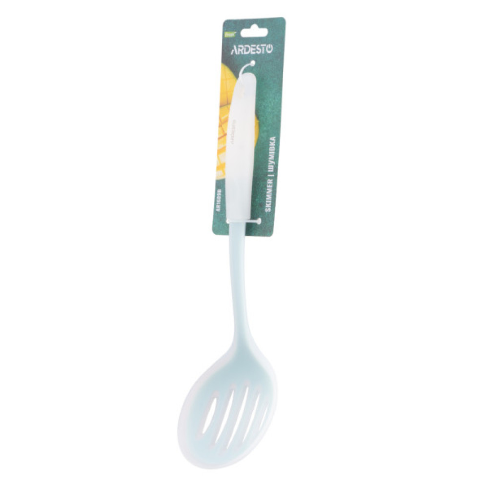 Шумовка Ardesto Fresh, 31.8см, силікон, пластик, блакитний (AR1609B)